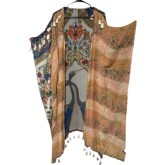 Aratta Silent Journey Ruana Fields of Happiness Kimono - OS - Picture 3 of 6